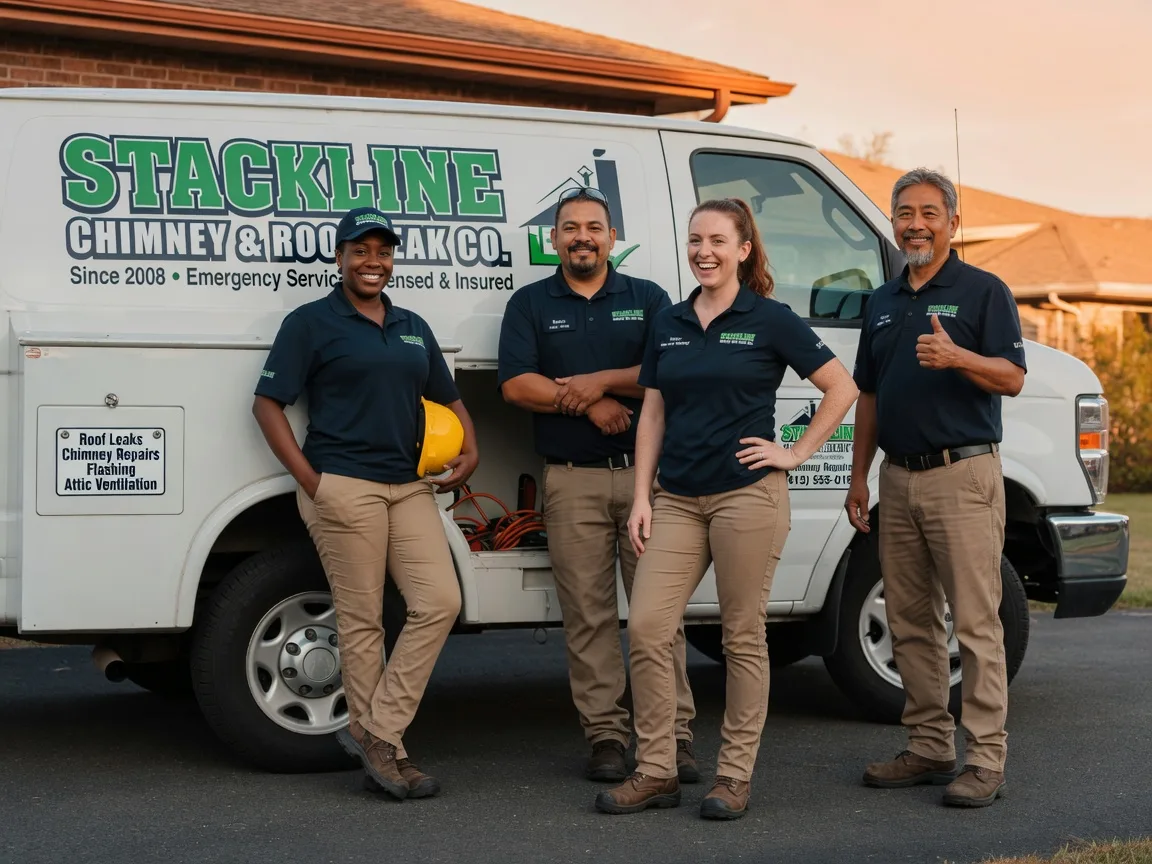 Chimney flashing repair company in Whitefield, OK